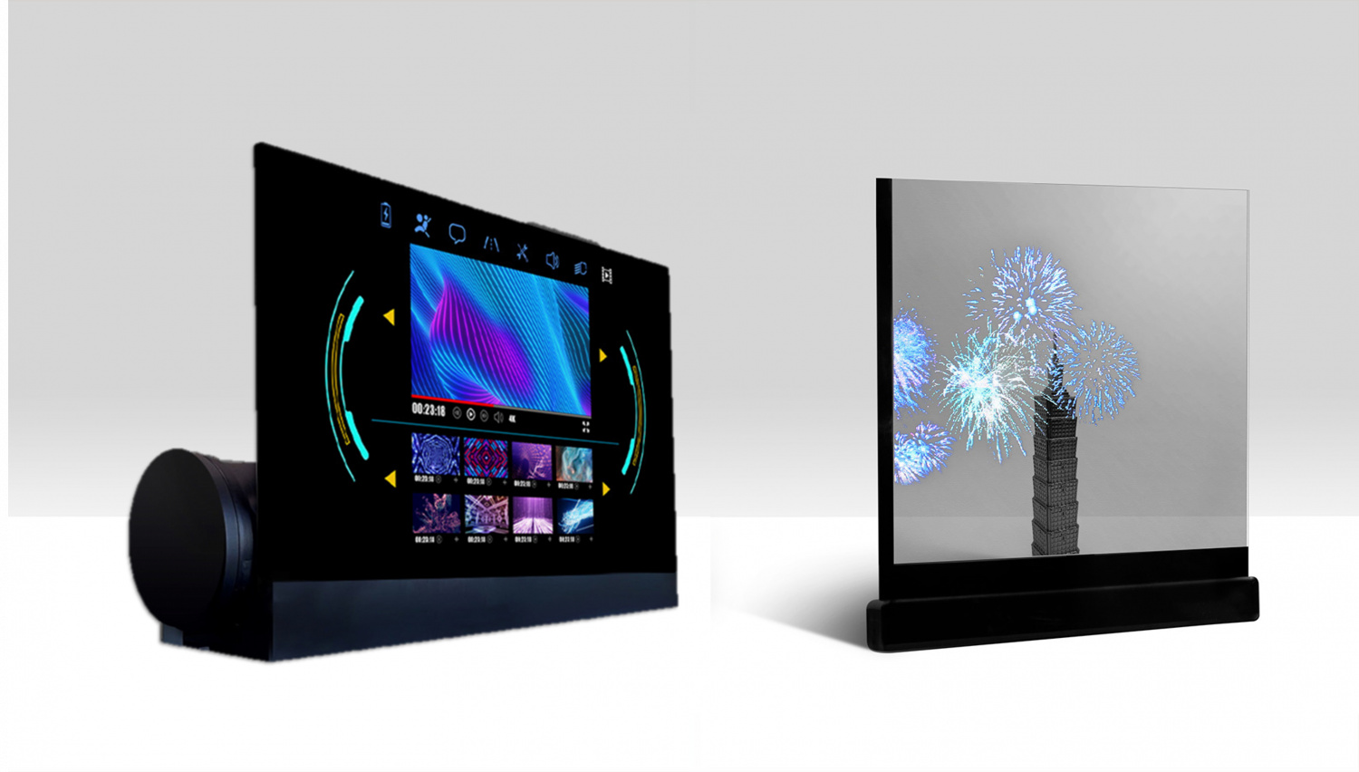 可卷式、折迭性、高透明